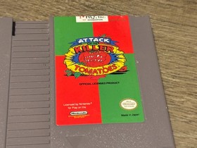 Attack of the Killer Tomatoes Nintendo Nes Cleaned & Tested Authentic