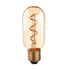 LED Bulb 4W E26 Bulb Warm White 2700K Amber Edison Bulb dimmable AC Tubular