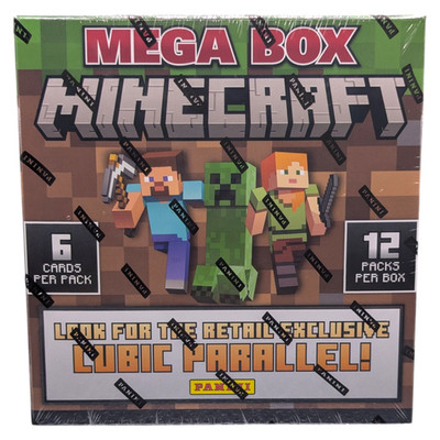 2024 Panini Minecraft Mega Box - Trading Cards - Brandneu & Sealed