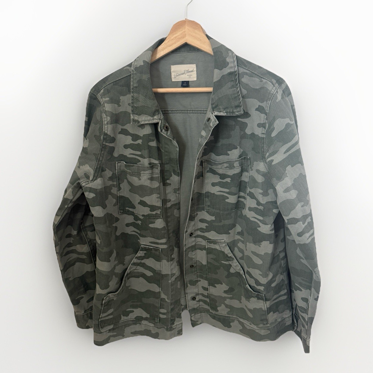 Universal Thread Utility Jacket Camo Chore Cotton… - image 1