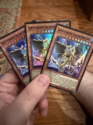 3x Calamity of the Sacred Beasts - Hamon, Lord of Striking Thunder CORI-EN006 SR