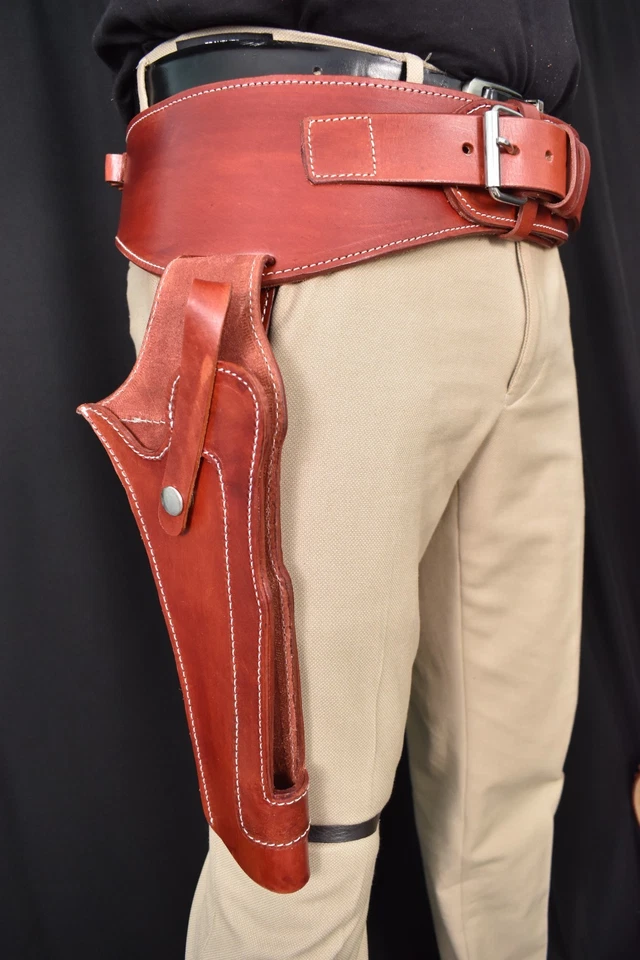 LEATHER HOLSTER FOR SCOPED BLACKHAWK / 7.5 inch barrel super blackhawk - Image 3 of 4