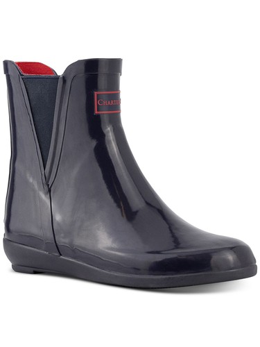 CHARTER CLUB Womens Navy Goring Cloudburst Round Toe Rain Boots 10 M