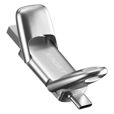 1TB EAGET USB Drive External SSD USB 1000MB/s 2-in-1 Dual Drive USB Type C+ USB