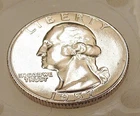 1957 Choice BU Quarter 90%   Blazing Cartwheel Luster #121 ~ 1