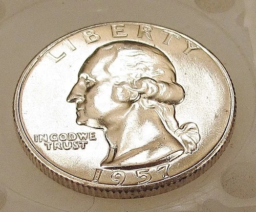 1957 Choice BU Quarter 90%   Blazing Cartwheel Luster #121 ~ 1