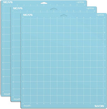 Light Grip Cutting Mat for Cricut Maker 3/Maker/Explore 3/Air 2/Air/One 12X12 I