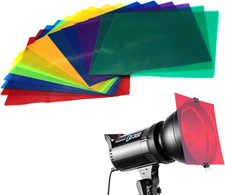 16 Pack Colored Overlays Transparency Color Film Plastic Sheets Correction Gel L