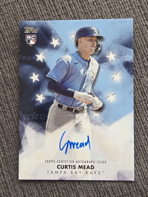 2024 Topps Series 1 - Baseball Stars Curtis Mead Auto (RC)