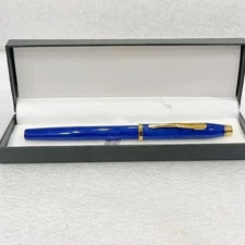 Rare Cross Century II Blue Marble with Gold Trim Rollerball Pen Original VP371