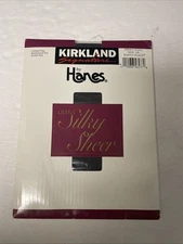 Kirkland Signature By Hanes Ultra Silky Sheer PantyHose AB Color Barely Black