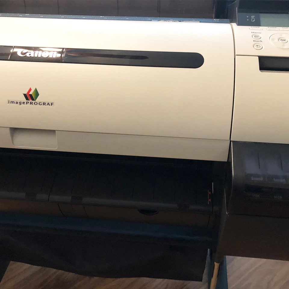 Canon ImagePROGRAF IPF670 24 Inch Large Format Printer 1 Roll Feeder w/ stand - Image 3 of 4