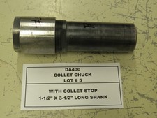 DA-400 COLLET CHUCK  - 1-1/2" STRAIGHT SHANK X 3-1/2" LONG - LOT #5