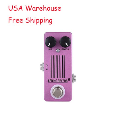 #ad MOSKY Spring Reverb Mini Bass Guitar Effect Pedal True Bypass Low Noise USA $35.69