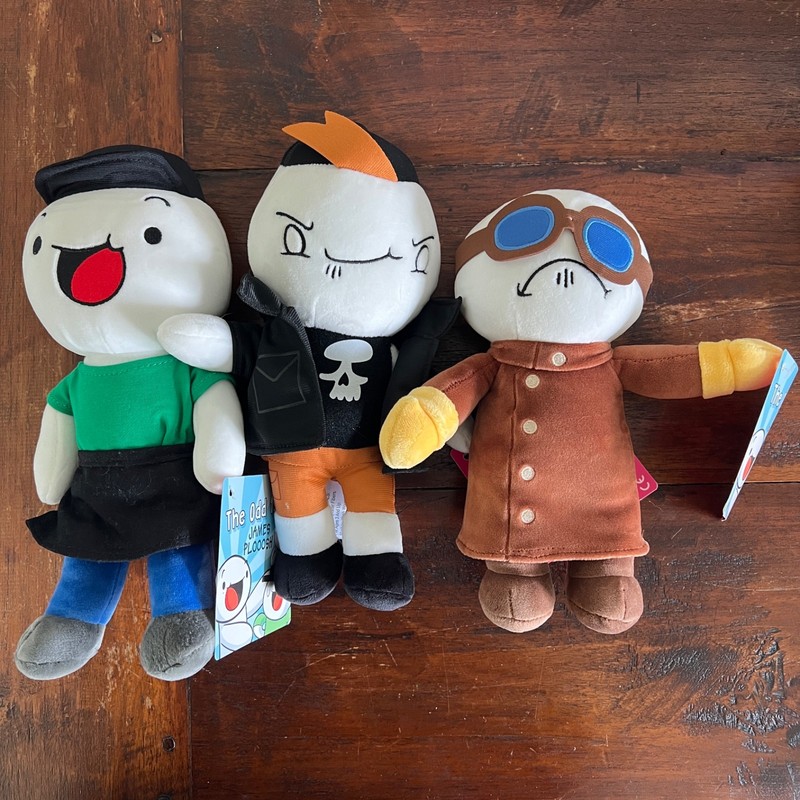 NWT Lot x 3 The Odd 1s Out Plooosh Sooubway Paul Bully Mad Scientist Plush Toys
