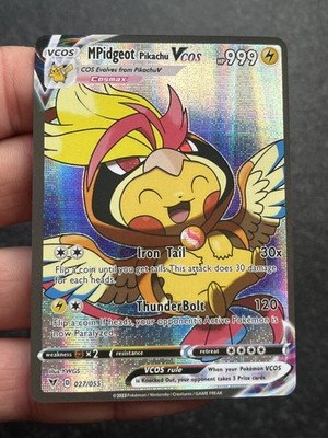 Pidgeot Pikachu Vcos Fan Art Cosplay Holo Mega Custom Evolutions Karte #151