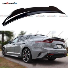 Highkick PSM Style Rear Trunk Lid Spoiler Wing Gloss Black For 18-23 Kia Stinger