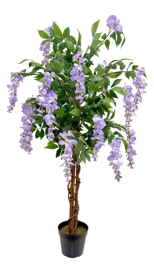 Blauregen Wisteria 120 cm künstlich Glyzinienbaum Kunstbaum Kunstblume - Bild 4 von 4