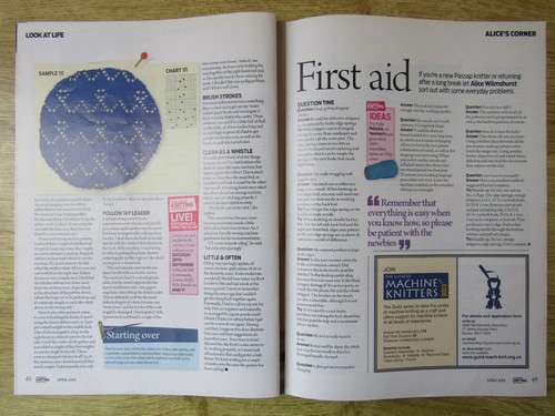 MACHINE KNITTING MONTHLY - APRIL 2014 - Picture 9 of 12