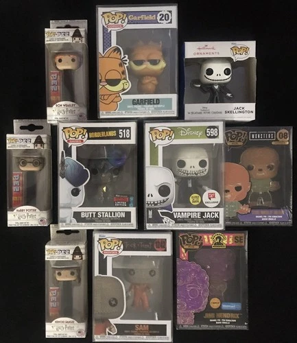 (10pc) FUNKO POP! / Harry Potter PEZ / PIN / ORNAMENT Horror Video Games Music