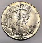 1986 ASE American Silver Eagle 1 Ounce Of .999 Fine Silver $1 Coin First Year