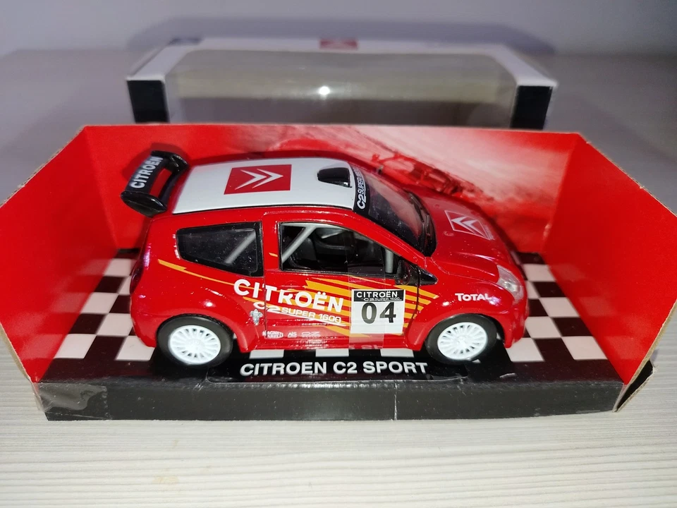 Citroen C2 Sport 1/32 Newray Modellino Auto Die Cast No solido Burago - Immagine 3 di 4