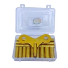 19 Piece Clock Winding Key Set All Clock Key Brass Set No. 000 to 15 Universal