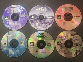 Official Sony PlayStation 1 PS1 Slim PSone Console Controller 10 Games