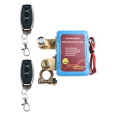 1 Pcs DC 12V 240A Car Remote Battery Disconnect Switch Automatic Power Shut Off