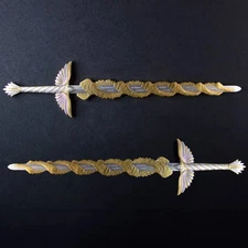 2.5oz South Korea The Sword of St. Michael .999 Silver Gold Gilt Edition