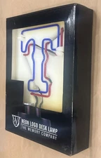 Texas Rangers Neon Logo Desk Lamp 2015 The Memory Company NOS