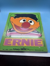 Vintage Wood Puzzle PLAYSKOOL 315-1 Sesame Street Muppets ERNIE 1973