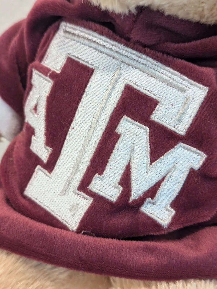 Texas A&M Aggies Bear Peluche Fútbol Regalo Camisa Universitaria Para Siempre Navidad Foto 3 de 4
