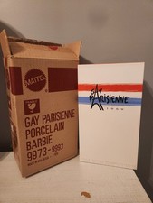 Barbie Gay Parisienne 1959 Repro Porcelain Mattel 9973-9993 w/Shipper NRFB MINT