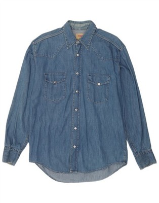 Sisley Herren Jeanshemd mittelblau Baumwolle AM01