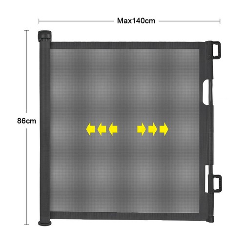 Türschutzgitter Roll Treppenschutzgitter ausziehbar Türschutzrollo Baby Gate - Bild 11 von 12