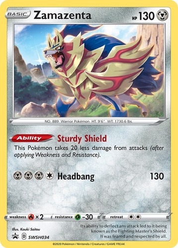 Psa 10 zamazenta v 196/202 swsh sword & shield full art pokemon