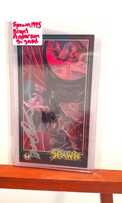 Spawn 1995 TOPPS Brent Anderson Signed Cards #110 #112