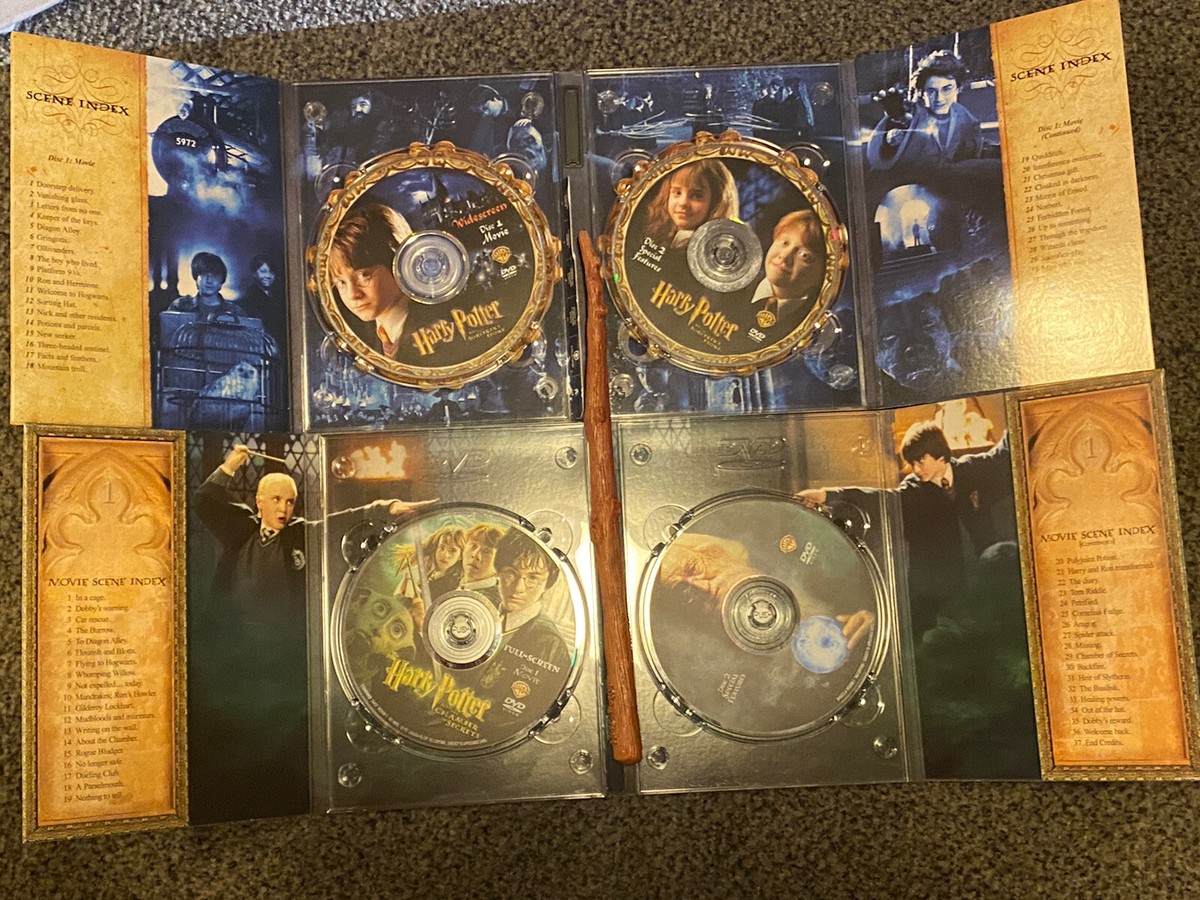 Harry potter full screen dvd's sorcerers stone /chamber of