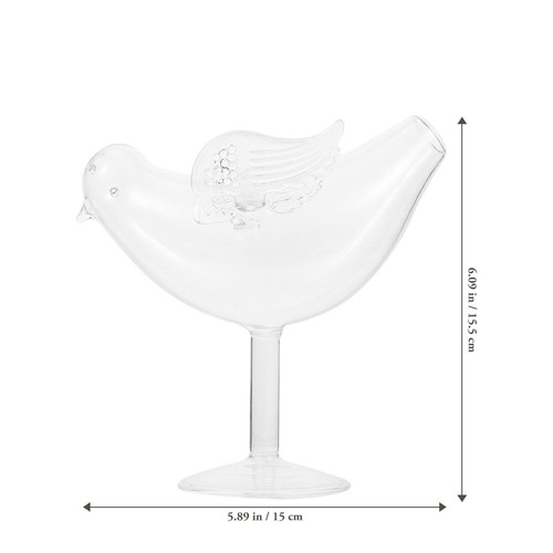 1Pc Exquisite Wing Bird Glass ventes exceptionnelles Mug for Wine and Home Decoration