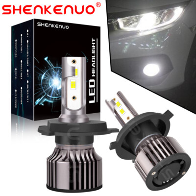 9003 HB2 H4 6000K LED Headlight Conversion Kit Bulbs Hi Lo Beam For Nissan Versa