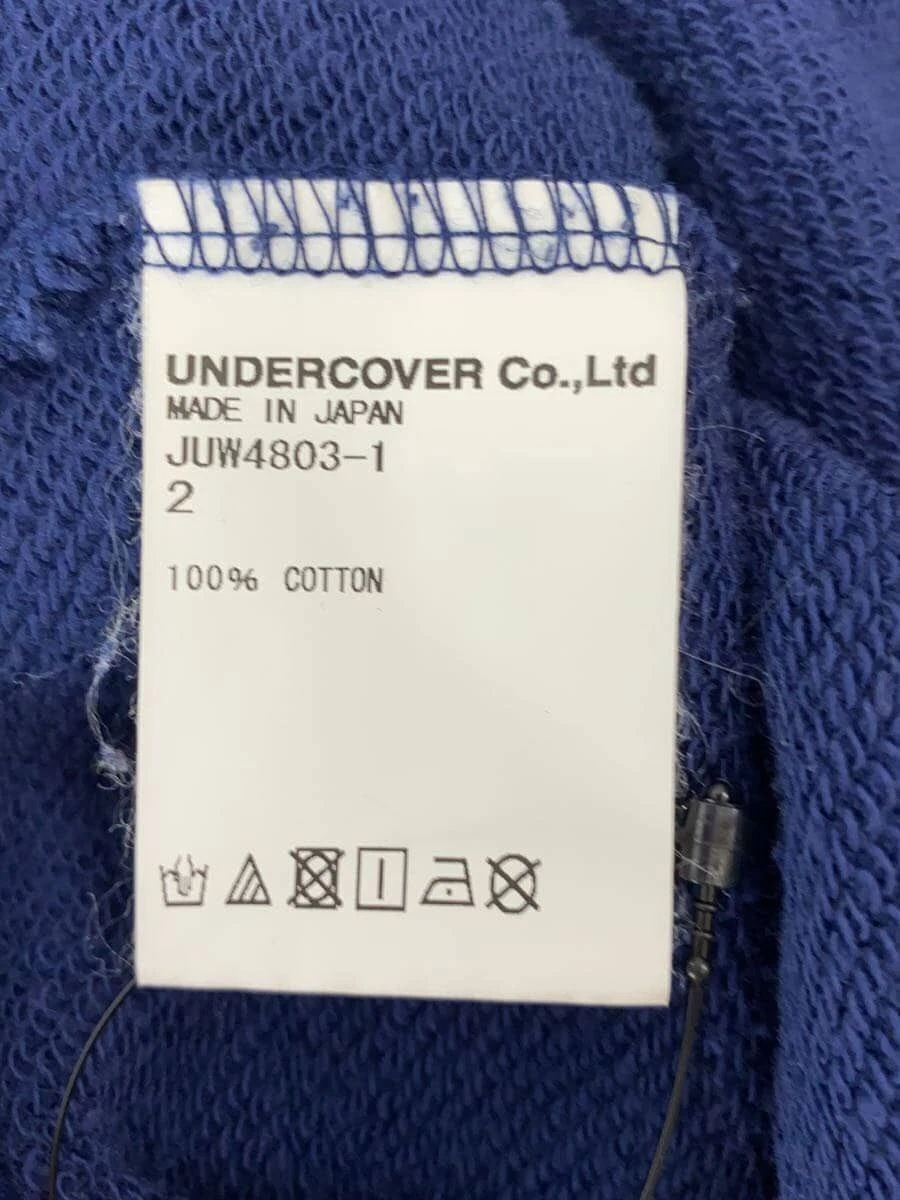 UNDERCOVER Felpa con cappuccio sottocoperta 2 cotone navy JUW4803 1 usata