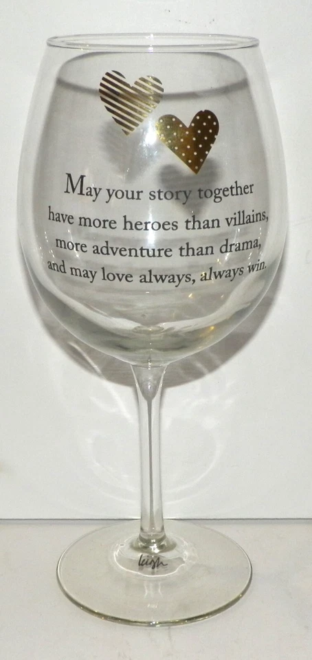 Copa de vino Santa Bárbara Design Leigh Standley "LOVE" firmada Foto 2 de 4