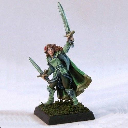 Dark Heaven Legends: Ilana, Female Shaman - 25mm Fantasy Miniature Figure Unpainted