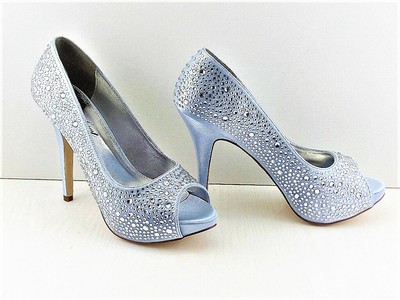 silver peep toe court shoes