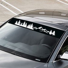 Sunshade Sticker Tree Mountain Graphics For Car Front Window Decal Decor Vinyl