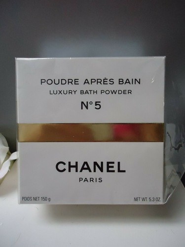 CHANEL No5 Luxury Highly Perfumed Bath Body Powder Talc 150g Rare New Sealed Box - Picture 9 of 11