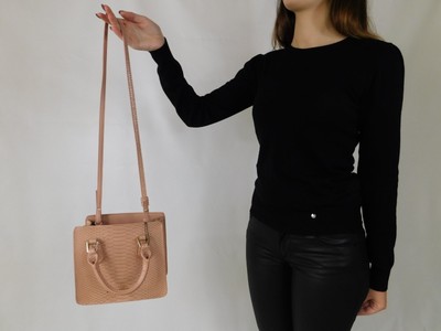 Borsa donna Emporio Armani a mano tracolla rosa y3d087 pitone lucido pink  bag | eBay