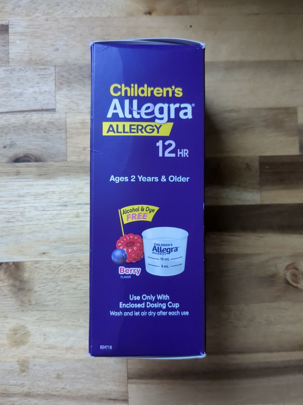 Allegra Children's 12HR Liquid Allergy Medicine 8 oz Berry NonDrowsy