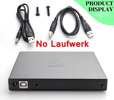 External USB Case Enclosure für Laptop 12.7mm IDE PATA CD DVD-Rom Optical Drive